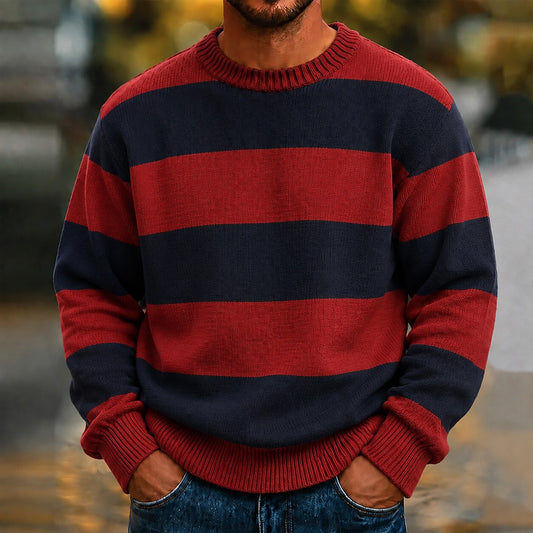 Contrast Chest Band Sweater