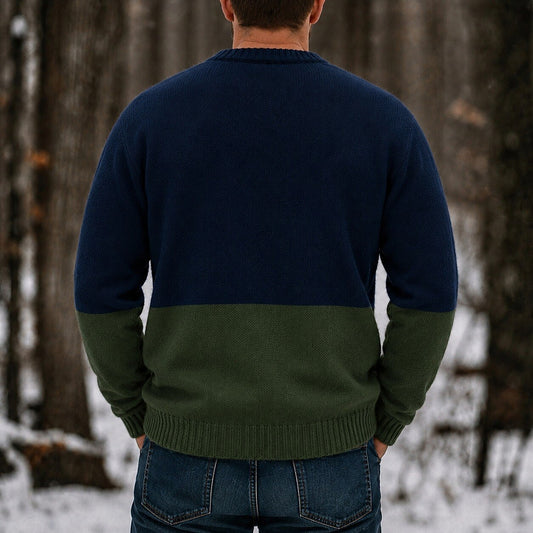 Two-Panel Color Block Cardigan