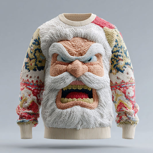 Roaring Santa Christmas Sweater