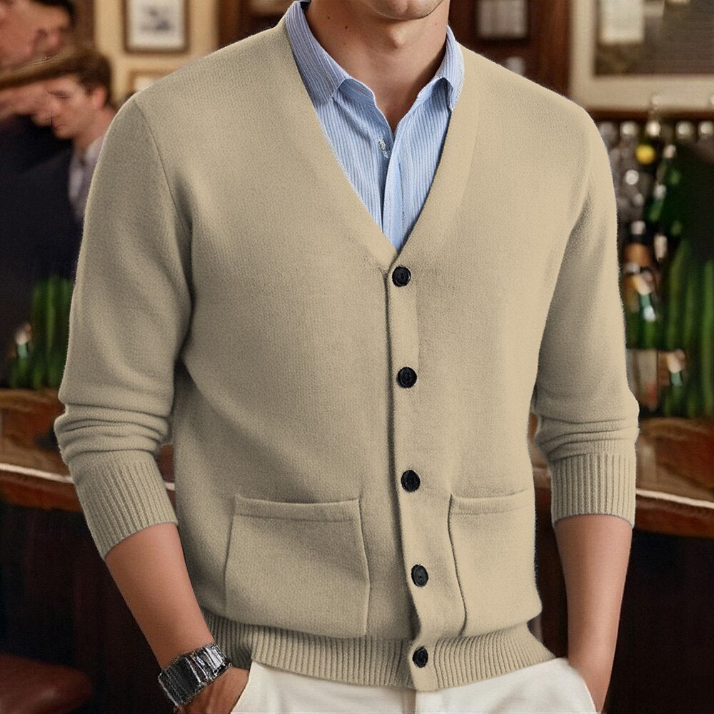 Everyday Pocket V-Neck Cardigan