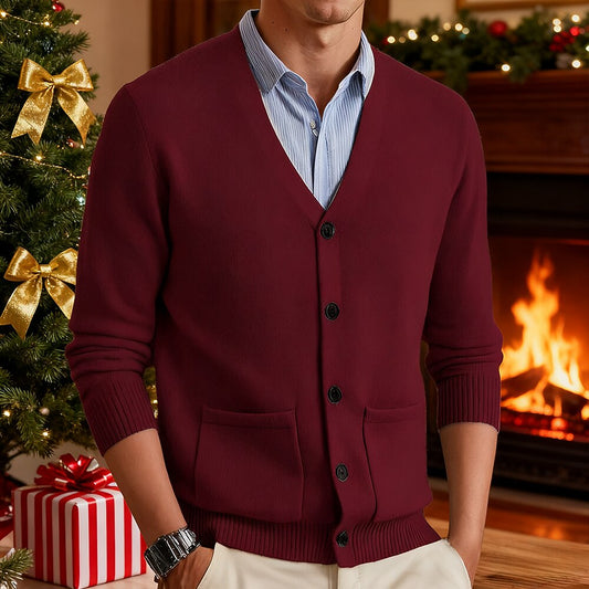 Everyday Pocket V-Neck Cardigan