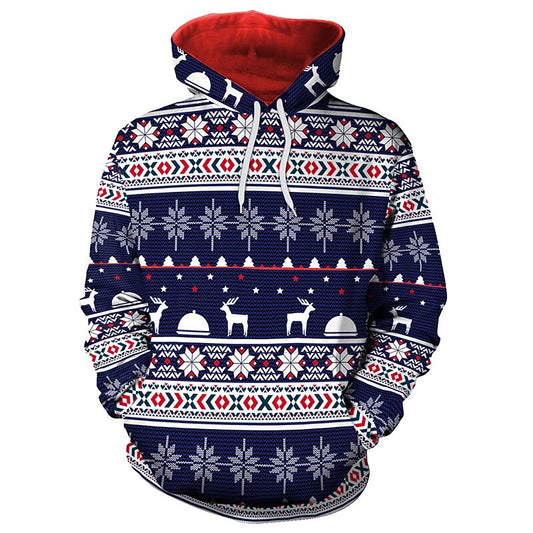 Golden Reindeer Tree Hoodie