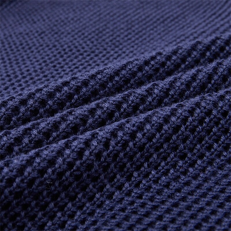 Waffle Texture Knit Blazer Cardigan