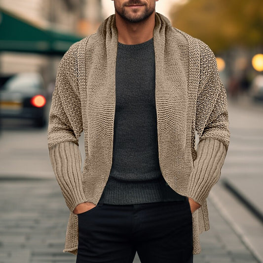 Open Rib Pocket Cardigan