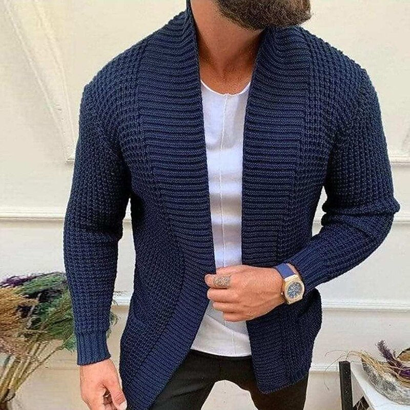Shawl Edge Open Cardigan