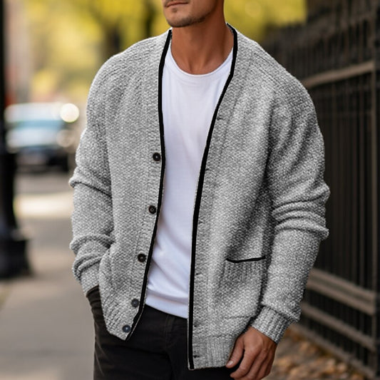 Marl Pocket V-Neck Cardigan