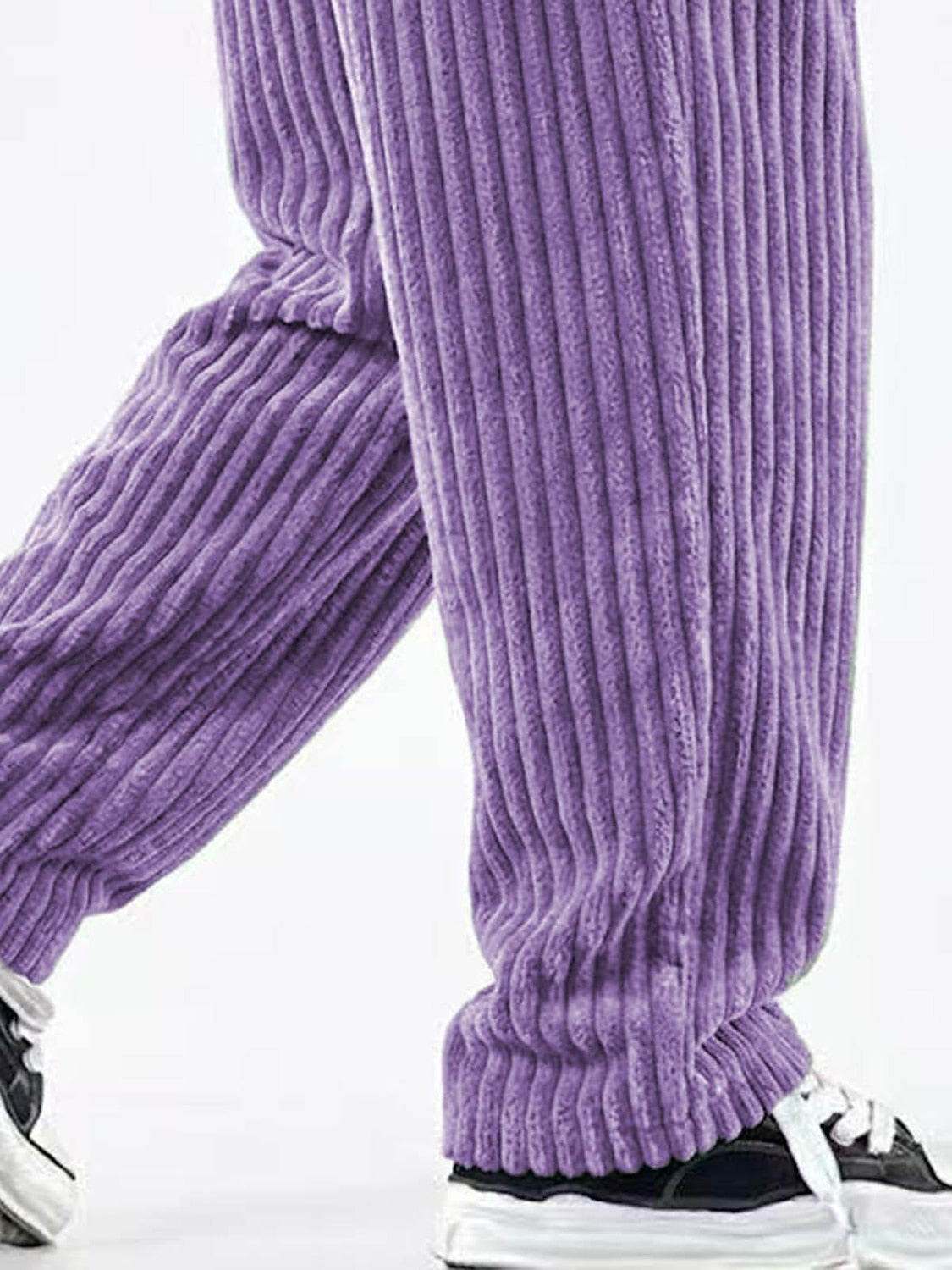 Corduroy Drawstring Wide Leg Pants
