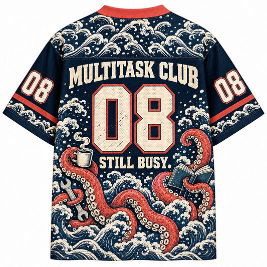 Many Arms Zero Patience Octopus Number 08 Mesh Jersey