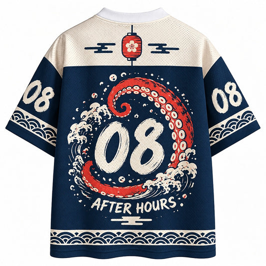 Octopus Ocean Wave Mesh Jersey