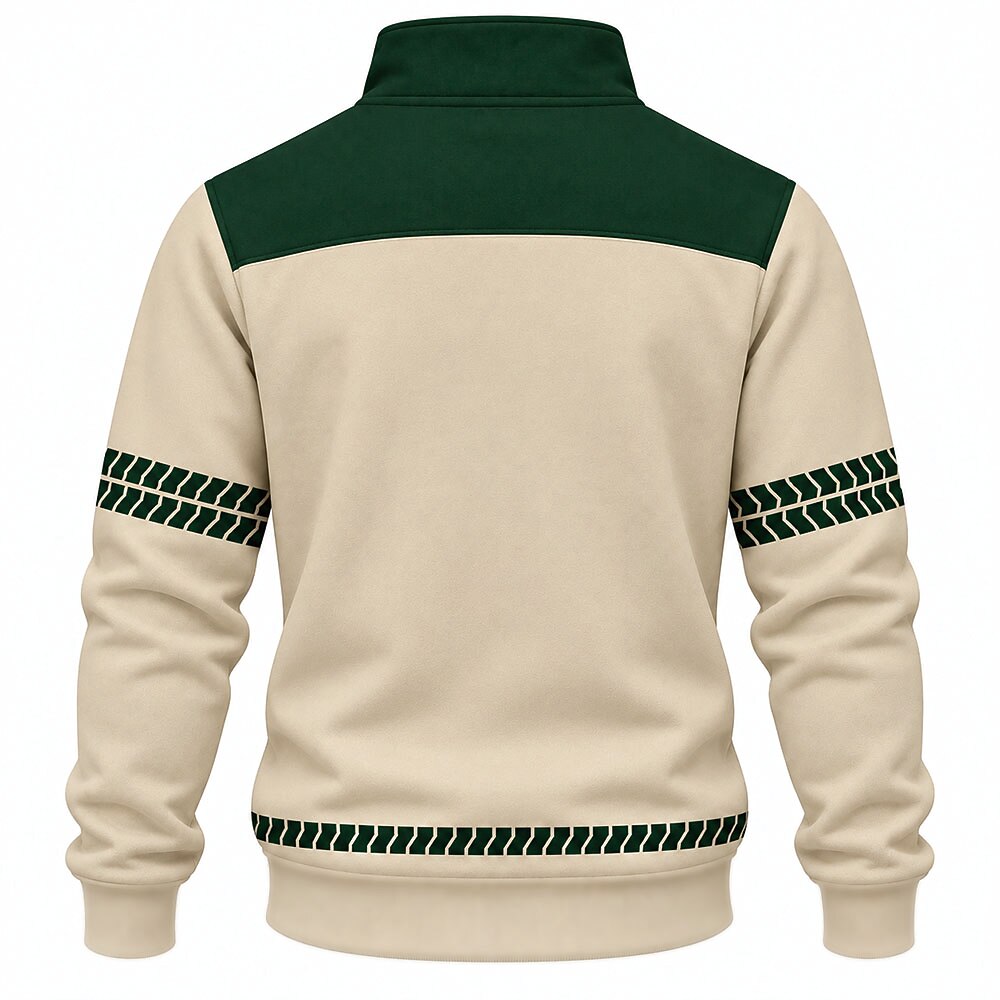 I Will Succeed Sword Frog and Crocodile Half-Zip Sweatshirt