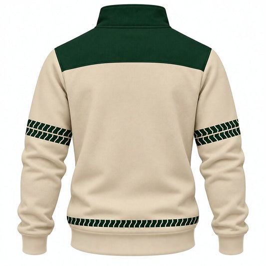 I Will Succeed Sword Frog and Crocodile Half-Zip Sweatshirt