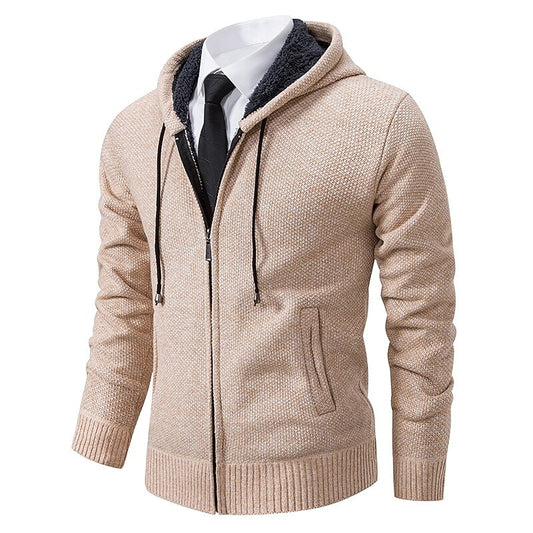 Marl Hooded Zip Cardigan