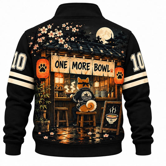 Ramen Fox Half-Zip Sweatshirt