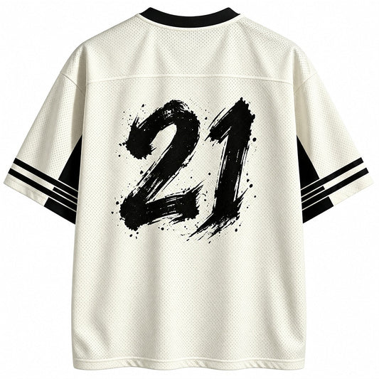 Japanese Ronin Samurai V-Neck Mesh Jersey