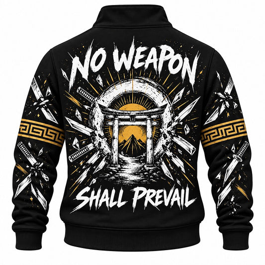 No Weapon Shall Prevail Spartan Half-Zip Sweatshirt