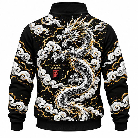 Rise Above Cloud Dragon Half-Zip Sweatshirt