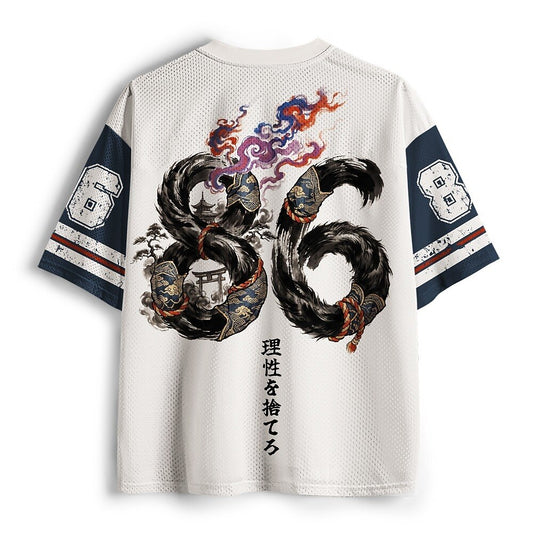 Men's Samurai Ape Graphic V-Neck Sports Jersey