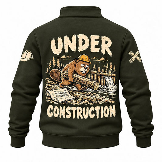 Another Day Another Dam Beaver Half-Zip Sweatshirt