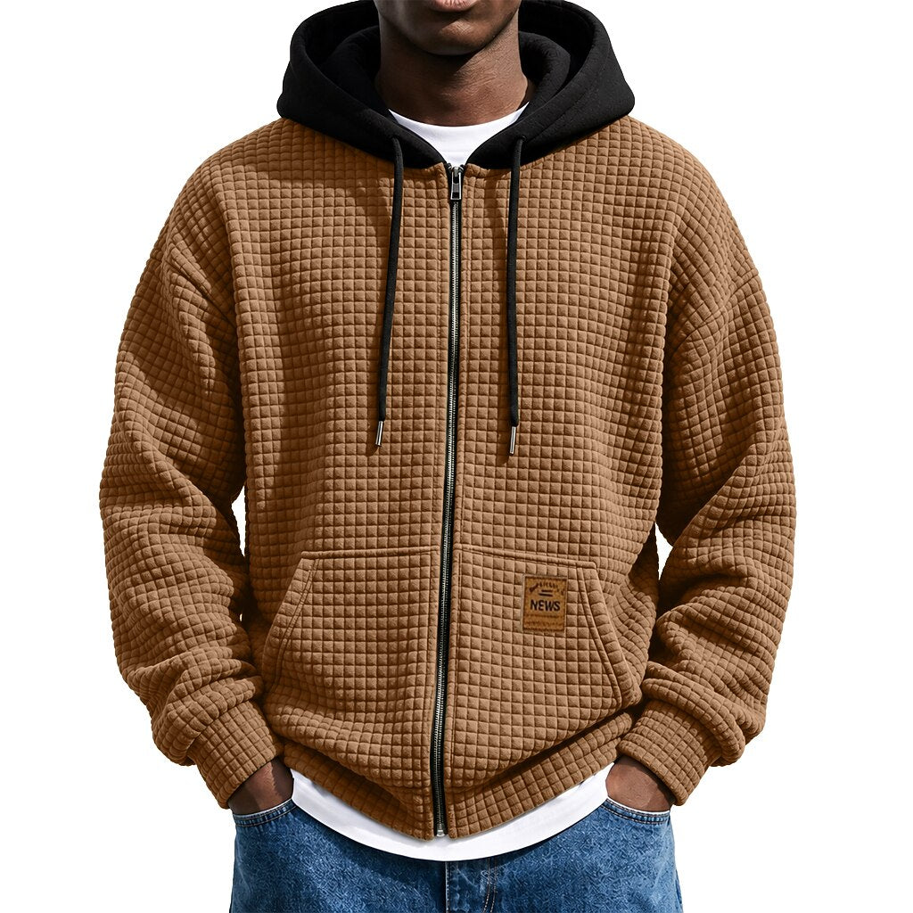 Waffle Quarter-Zip Hoodie