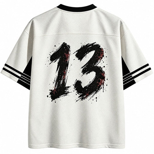 Kokuro Skull Samurai V-Neck Mesh Jersey