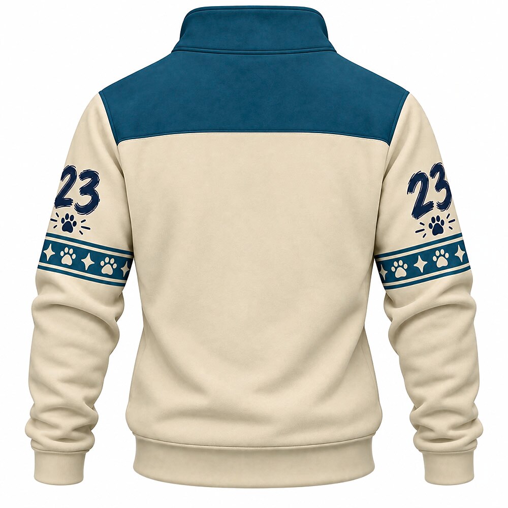 Very Busy Doing Nothing Cat Number 23 Half-Zip Sweatshirt