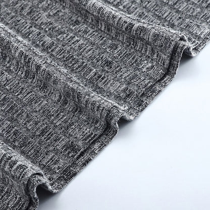 Classic Ribbed Drawstring Hoodie