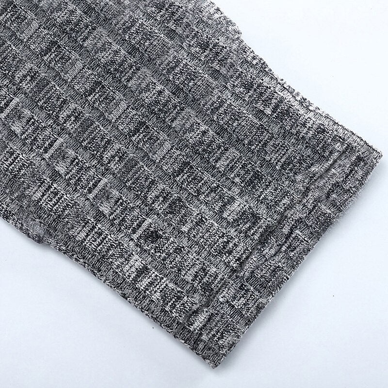 Classic Ribbed Drawstring Hoodie