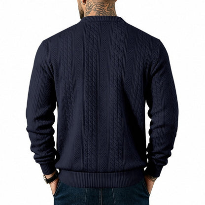 Cable Pocket V-Neck Cardigan
