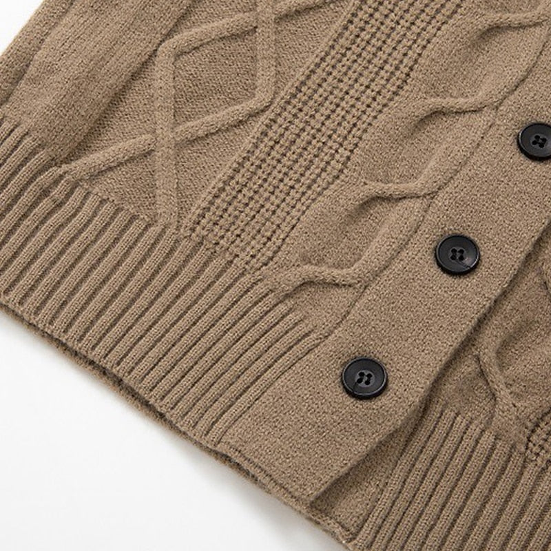 Braided Diamond Shawl Cardigan