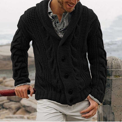 Braided Diamond Shawl Cardigan