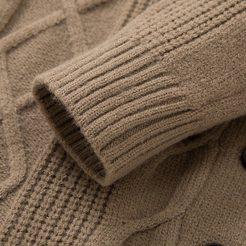 Braided Diamond Shawl Cardigan