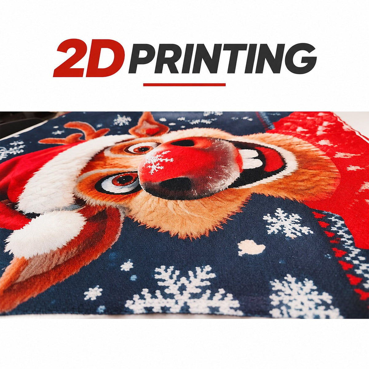 Red-Nose Reindeer Christmas Sweater