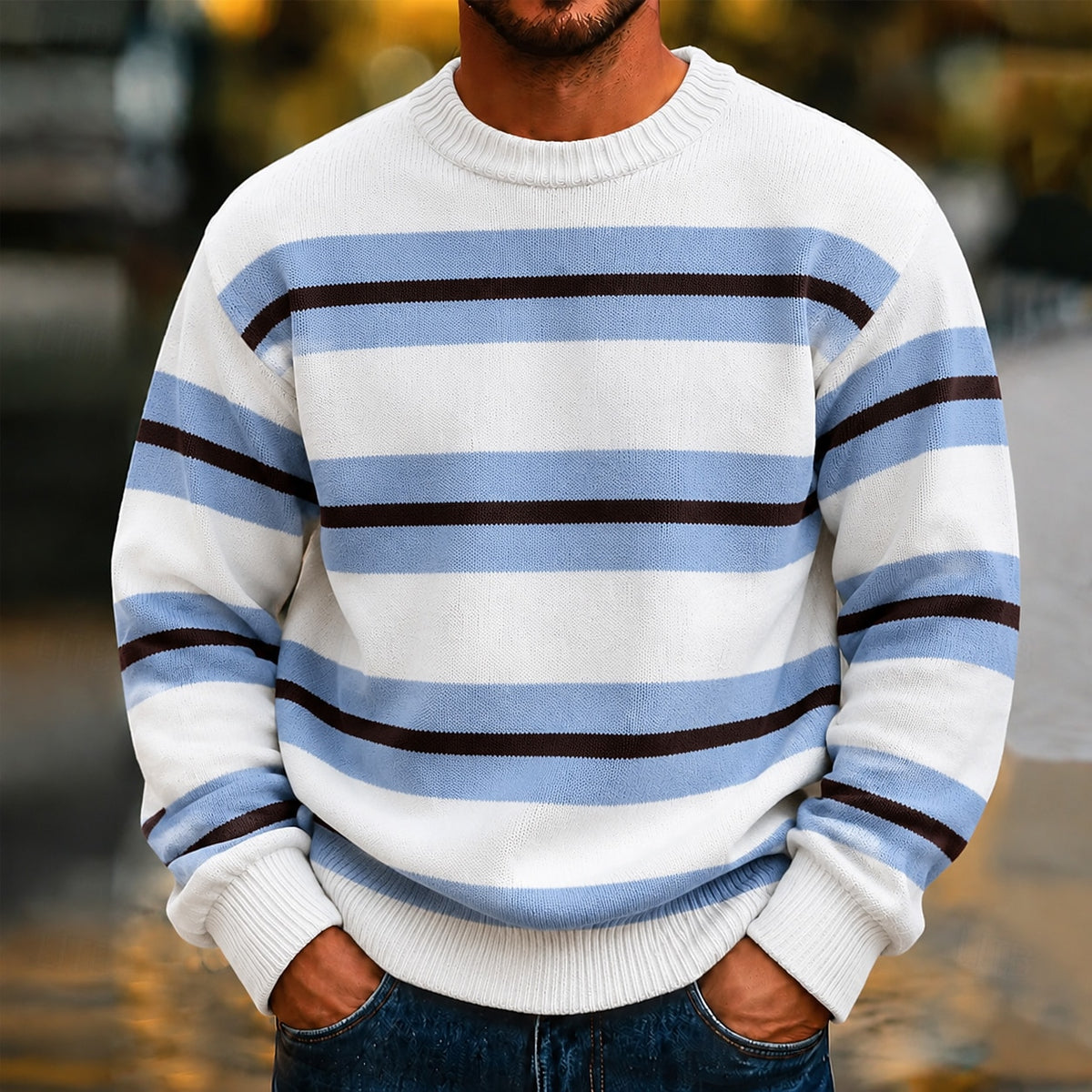 Minimal Breton Stripe Sweater