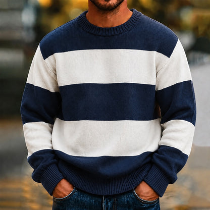 Contrast Chest Band Sweater