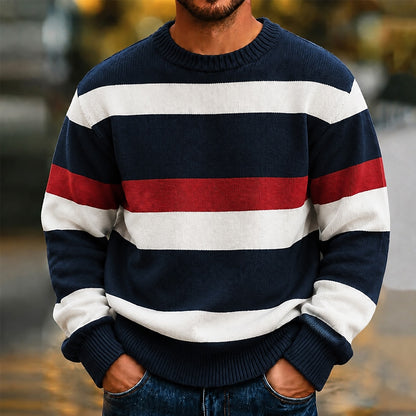 Contrast Chest Band Sweater