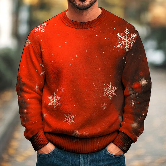 Scattered Snowflake Christmas Sweater