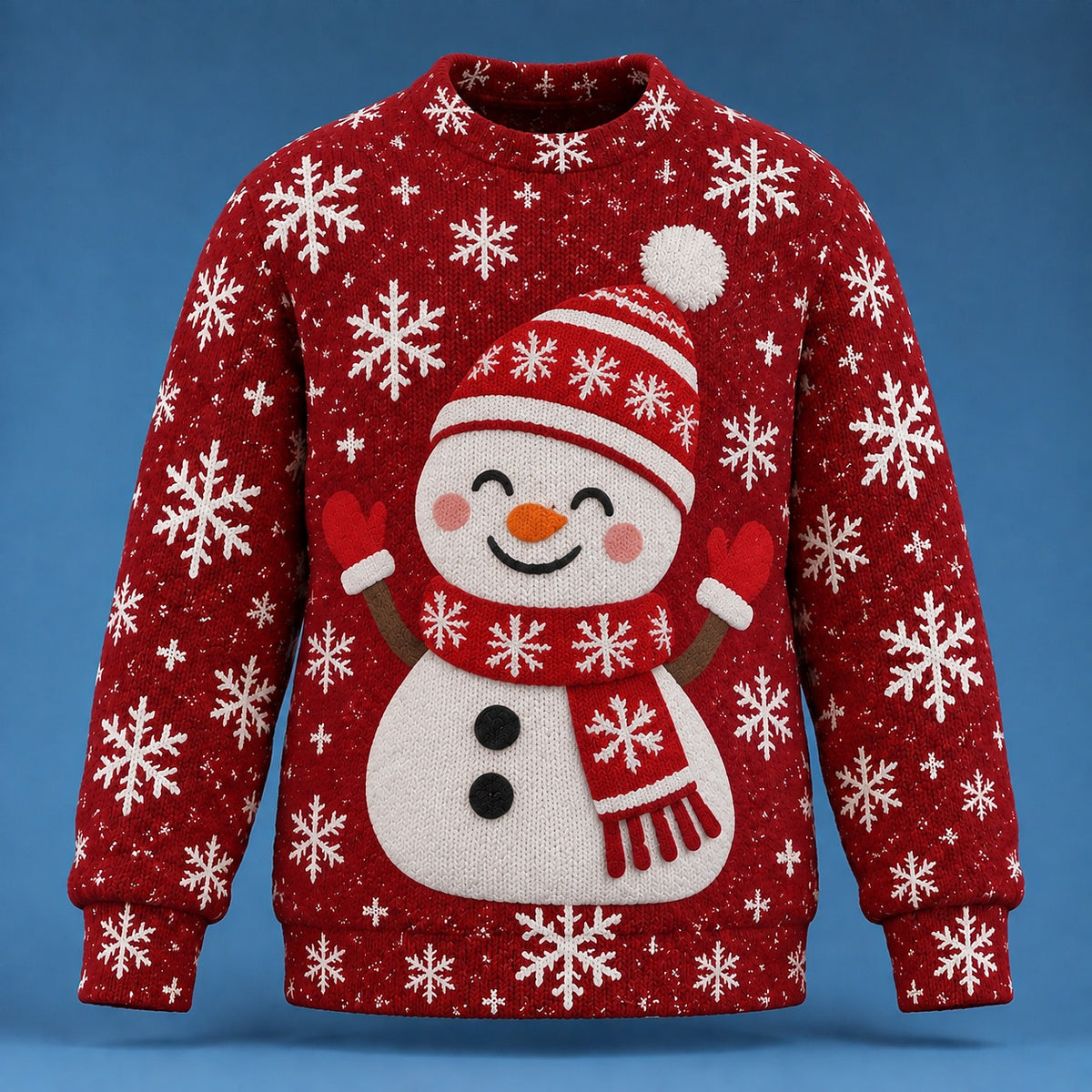 Santa Hat Snowman Sweater