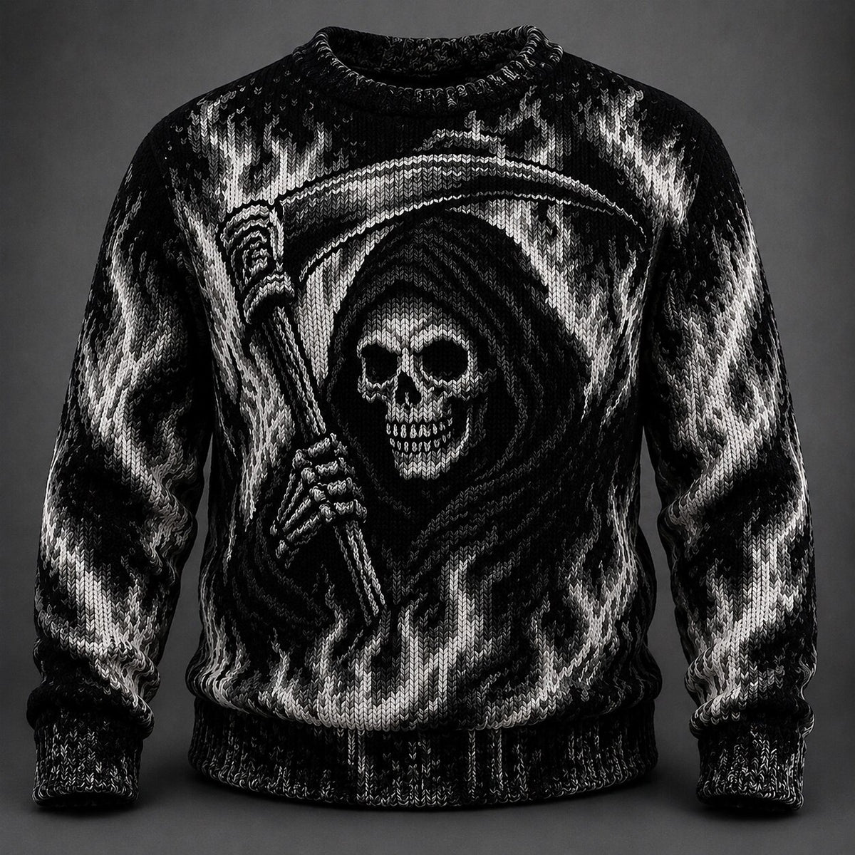 Flaming Reaper Sweater