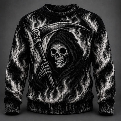 Flaming Reaper Sweater