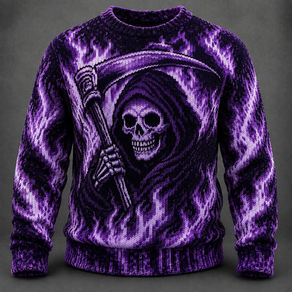 Flaming Reaper Sweater