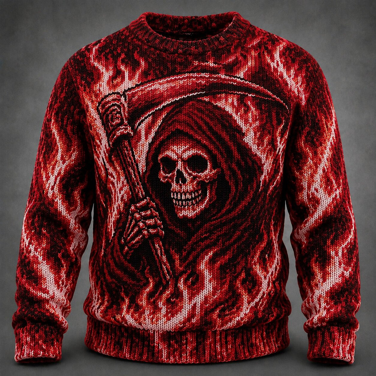 Flaming Reaper Sweater