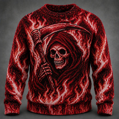 Flaming Reaper Sweater