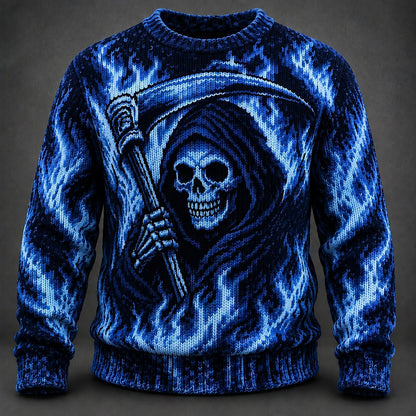 Flaming Reaper Sweater