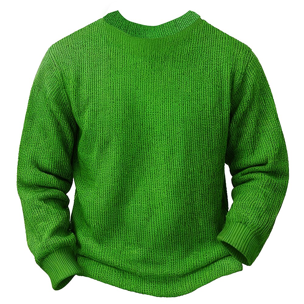 Grumpy Green Face Christmas Sweater