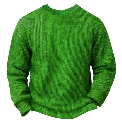 Grumpy Green Face Christmas Sweater