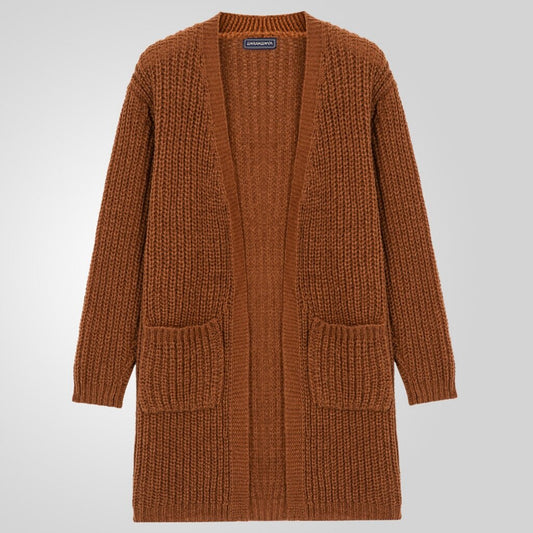 Relaxed Open-Front Knit Cardigan