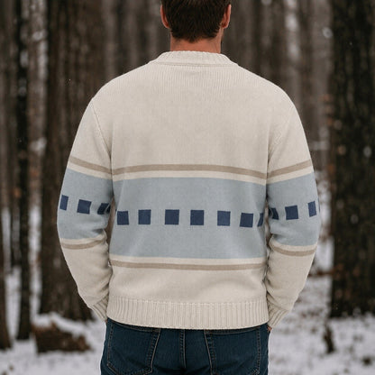 Window Band Geometric Cardigan