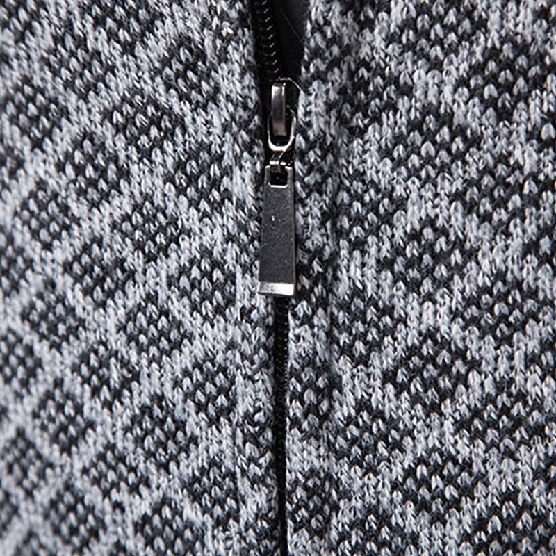 Diamond Lattice Zip Cardigan