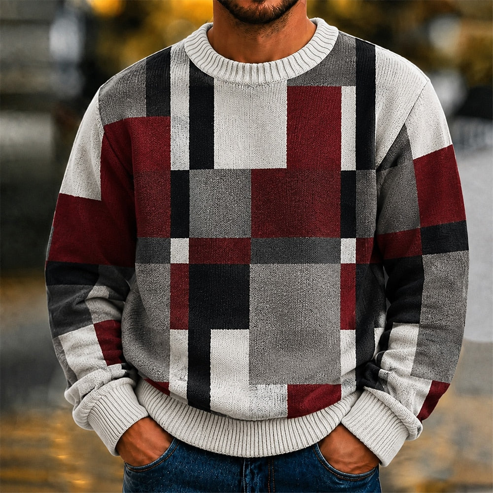 Intersecting Block Sweater