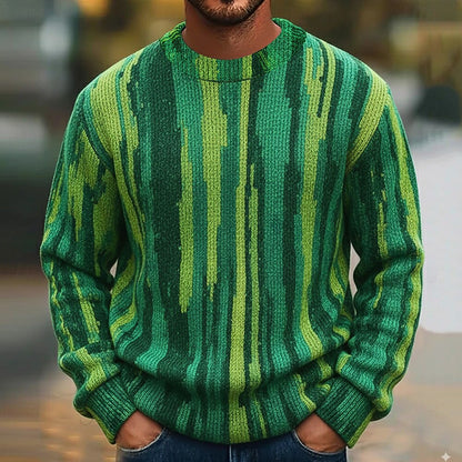 Chromatic Brushstroke Sweater